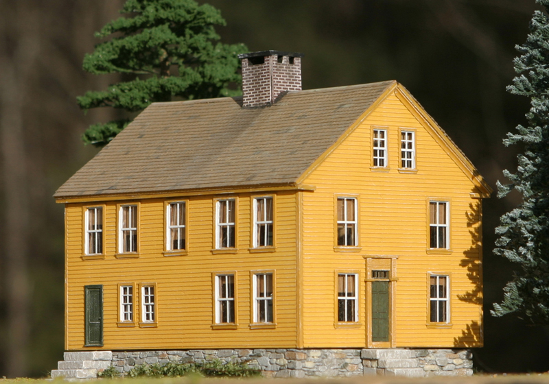Model of Colonial Georgian Home