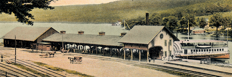 Photo of the station from a post card